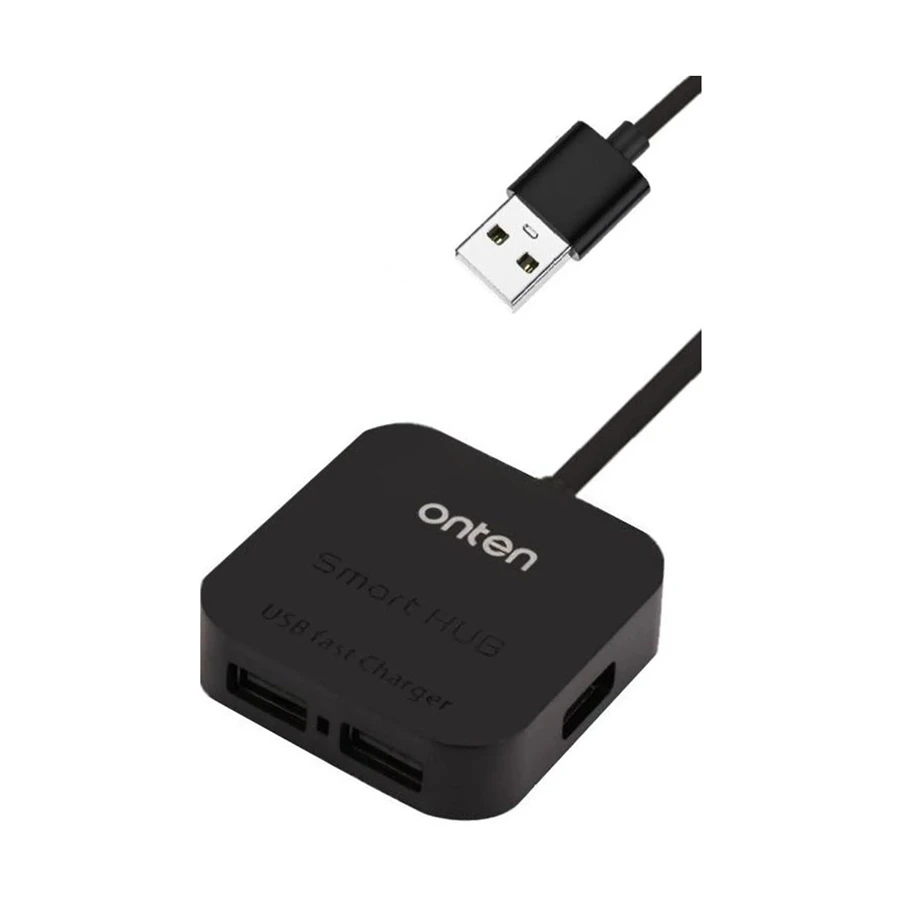 Onten OTN-5210 USB to 4-Port USB Hub Black