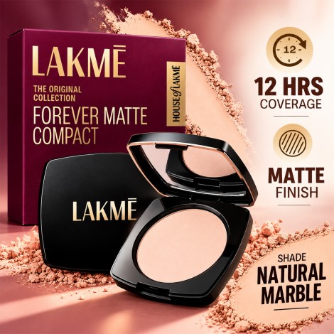 Lakeme The Original Collection Forever Matte Compact - Natural Marble (India)
