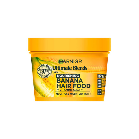 Garnier Ultimate Blend Nourishing Banana Hair Food + Vitamin C,E,F Multi-Use Mask 400ml (Germany)