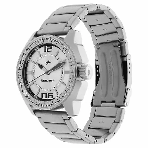 Fastrack NR3089SM01 Quartz Analog Silver Dial Metal Strap Watch