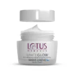 Lotus WhiteGlow স্কিন ব্রাইটেনিং অ্যান্ড নারিশিং নাইট ক্রিম 60 গ্রাম