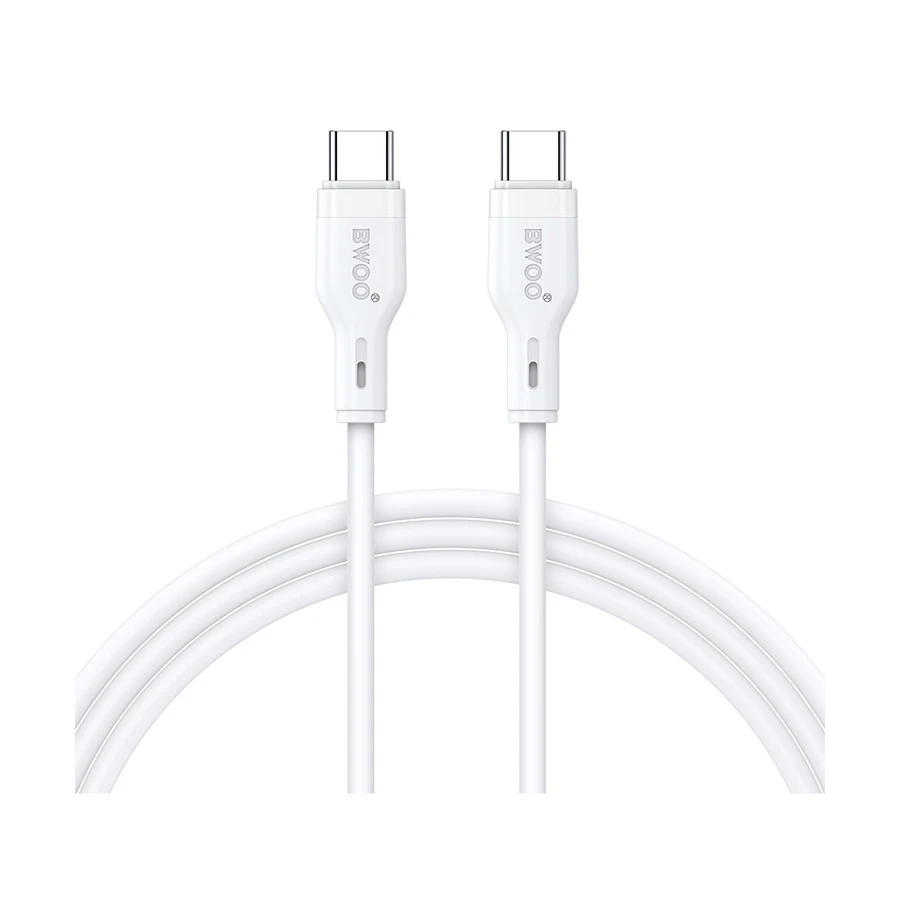 Bwoo BO-X286CC 65W USB-C to USB-C Cable 1 Meter White