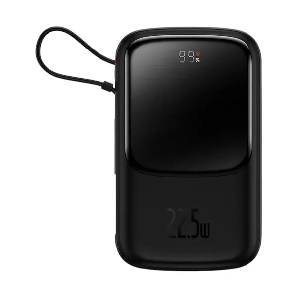 Baseus PPQD060101 Qpow Pro 10000mAh 22.5W Type-C পাওয়ার ব্যাংক (ব্ল্যাক)