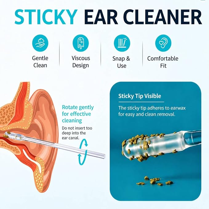 Sticky Ear Cleaning Stick 24 pcs