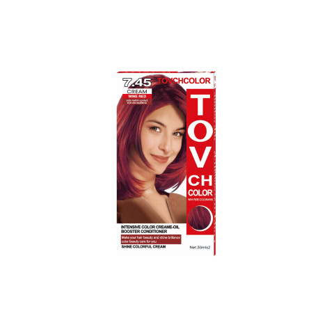 Tovch Hair color 30ml *2 - 7.45 Wine Red (China)