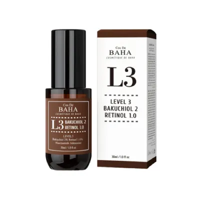 Cos De BAHA লেভেল 3 বাকুচিওল-2 রেটিনল-1.0 সিরাম (L3) 30ml