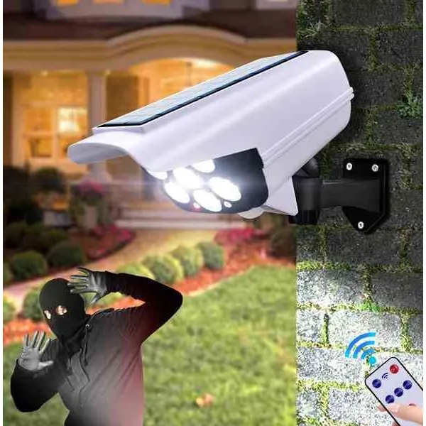 রিমোট কন্ট্রোল 77 LED সোলার মোশন সেন্সর লাইট