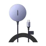 Ugreen CD245 15W Qi ম্যাগনেটিক ওয়্যারলেস চার্জার (ধূসর)