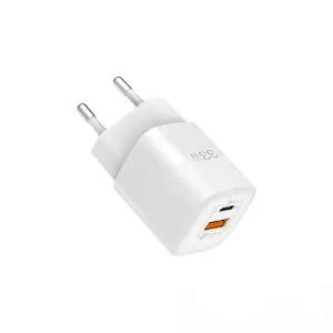 WiWU 33W USB-C + QC3.0 ফাস্ট চার্জার অ্যাডাপ্টার