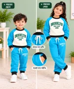 ছেলেমেয়েদের ব্রাশড কটন সোয়েটশার্ট সেট, 300 GSM, 3 রং