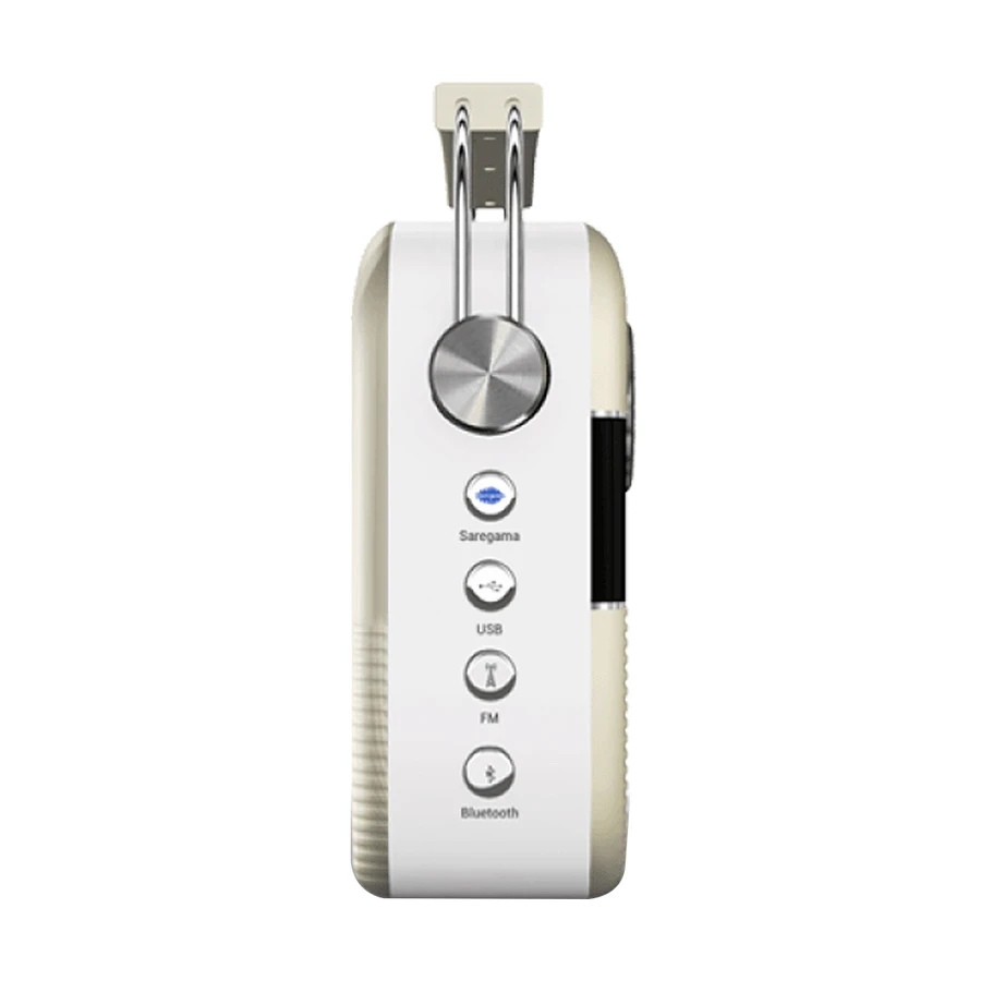 Saregama Carvaan Hindi 5000 Song Portable Music Player Porcelain White