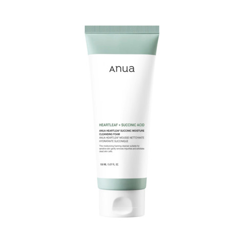Anua Heartleaf Succinic Cleansing Foam 150ml (Korea)