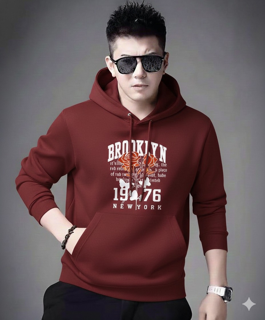 Drop Shoulder DTF Print Hoodie for Men and Women, M to XXL