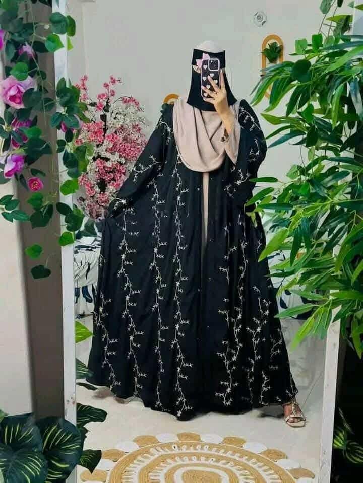 Arabic Koti Borka with Separate Inner, Embroidery Work