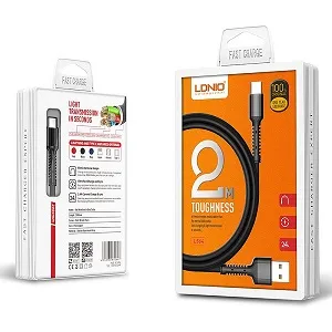 LDNIO LS64 2M ফাস্ট চার্জ টাফেনড ডাটা ক্যাবল