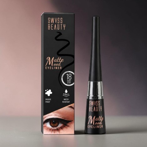 Swiss Beauty Matte 18H Stay স্মাজ প্রুফ ওয়াটার রেজিস্ট্যান্ট Mood আইলাইনার 4ml