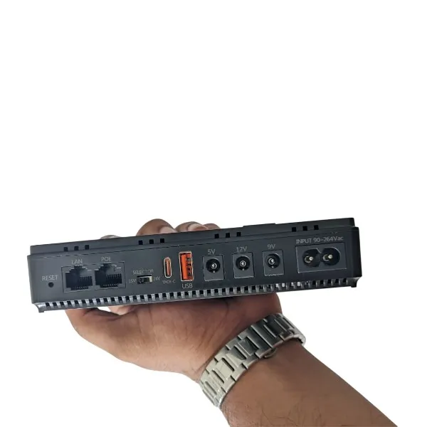 JIMOX JM-01 মাল্টি-আউটপুট মিনি UPS, রাউটার ও ONU-এর জন্য (10400mAh, ফাস্ট চার্জিং)