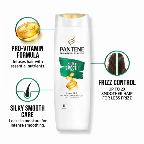 Pantene Pro-Vitamin সিল্কি স্মুথ কেয়ার শ্যাম্পু 300ml