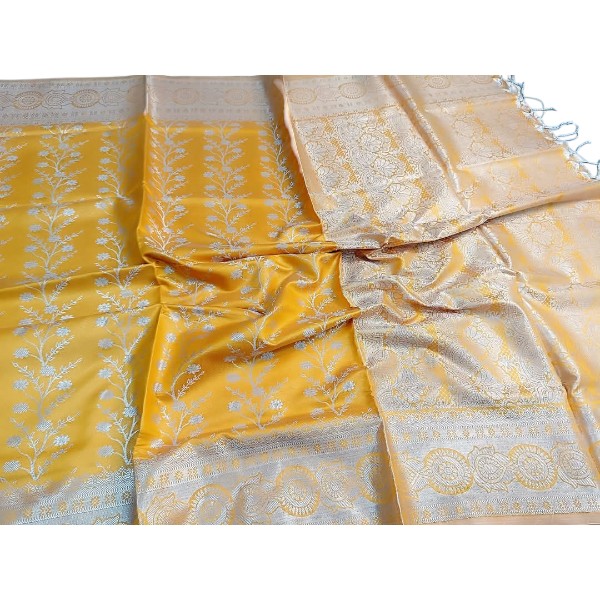 সফট সিল্ক কাঞ্চি কাটান শাড়ি