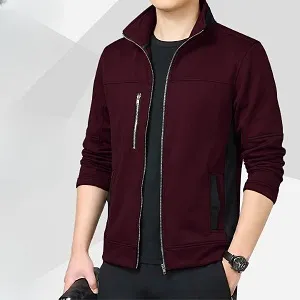 ছেলেদের China জ্যাকেট (মেরুন)