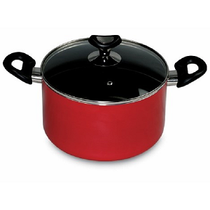 VSN NS Glamour Casserole with Lid (Red) - 24 cm