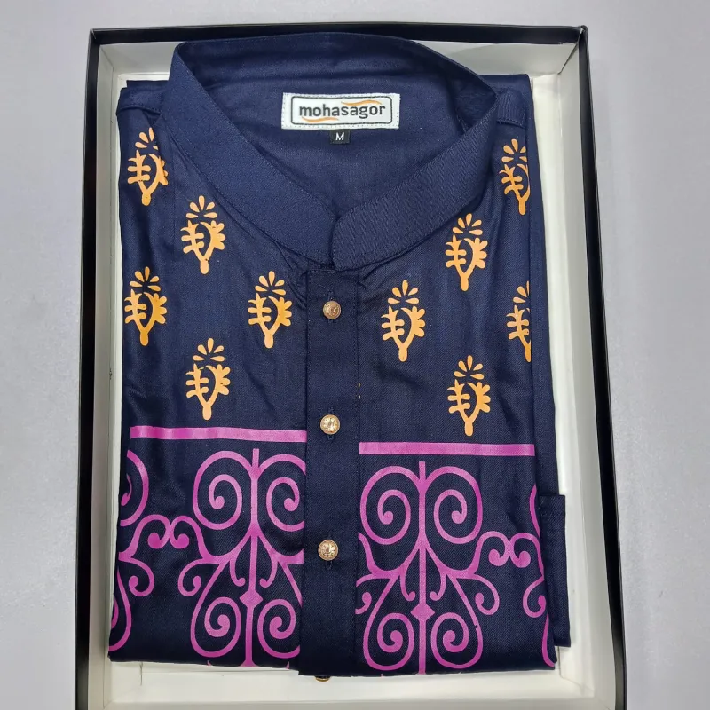 Mohasagor ইউনিক ডিজাইনের কটন পাঞ্জাবি