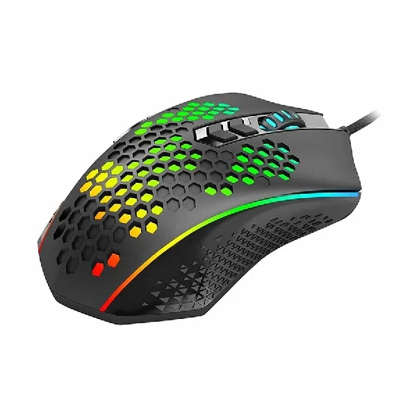 Redragon M809-K RGB ওয়্যার্ড ব্ল্যাক গেমিং মাউস