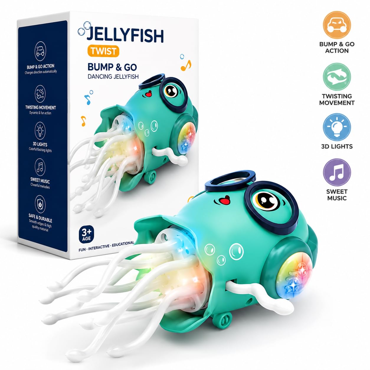 Dancing Jellyfish Toy with Lights & Music