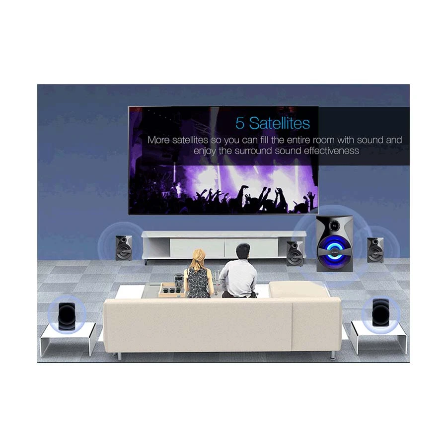 F&D F3800X 5.1 Channel 80W Bluetooth Home Theater Speaker