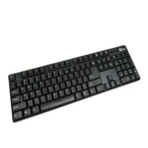 ডেস্কটপ USB কম্পিউটার/ল্যাপটপ কিবোর্ড - কালো
