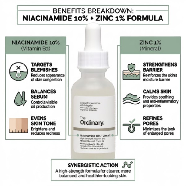 The Ordinary Niacinamide 10% Zinc 1% 30ml (Canada)