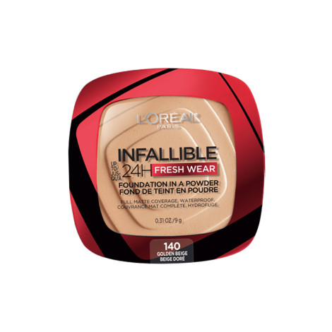 L'Oreal Infallible Fresh Wear পাউডার ফাউন্ডেশন - 140 Golden Beige