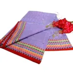 চুমকি শাড়ি হাফ সিল্ক 12 হাত