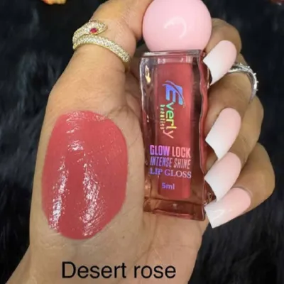Everly Beauties Glow Lock ইনটেন্স শাইন লিপ গ্লস - Desert Rose