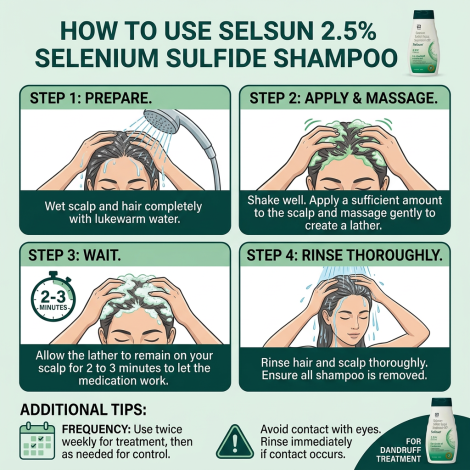 Abbott Selsun 2.5% স্ট্রেংথ খুশকির ট্রিটমেন্ট 120ml