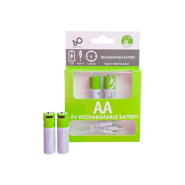 SmarToools RB20 AA 1.5V 2600mWh রিচার্জেবল ব্যাটারি (2 পিস সেট)