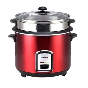 VISION রাইস কুকার 1.8 L REL-40-06 SS Red (ডাবল পট)