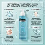 Neutrogena Hydro Boost ওয়াটার জেল ফেস ক্লিনজার 200ml