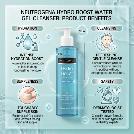 Neutrogena Hydro Boost ওয়াটার জেল ফেস ক্লিনজার 200ml