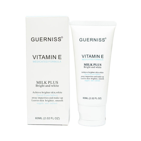 Guerniss Vitamin E Milk Plus Bright And White Facial Foam 60ml (Hong Kong)