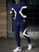 Men's Full Sleeve Mesh Jersey Tee and Polyester Trouser, 3 Colours