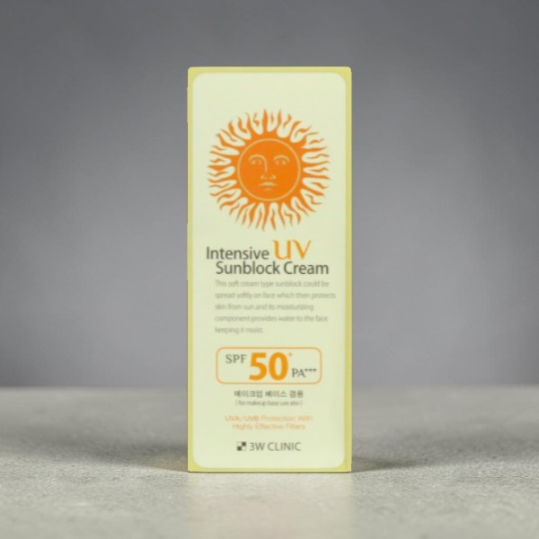 3W Clinic Intensive UV Sunblock Cream SPF50+ Pa+++ 70ml (Korea)
