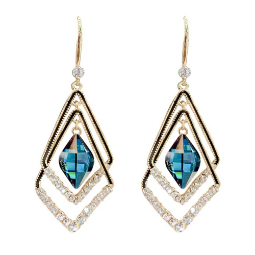 Retro Crystal Earrings