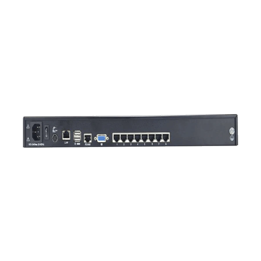 Safenet SN-KC7808S 8-Port KVM Over IP Switch with 18.5 Inch LCD Panel
