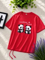 Women's Drop Shoulder T-Shirt with Adjustable Tie, 3 Colours