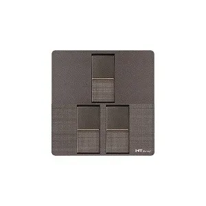NT blu-ray Chrome Gray 3 গ্যাং 1/2 ওয়ে সুইচ