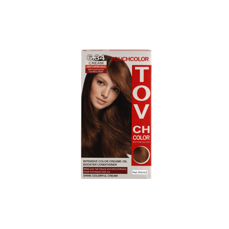 Tovch Hair color 30ml*2 - 6.34 Deep Copper Gold (China)