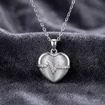 Sterling Heartbeat পেনডেন্ট নেকলেস
