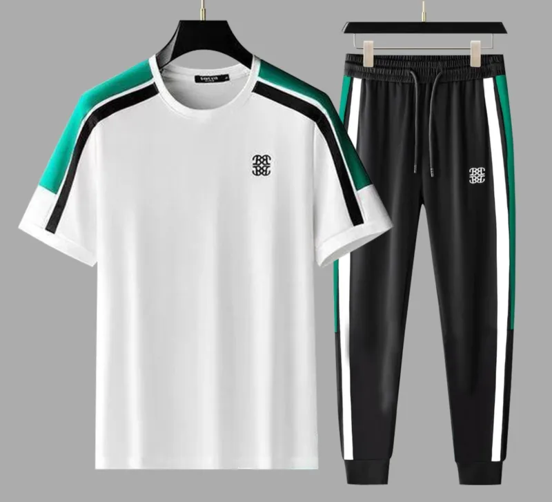 Men's Mesh Jersey T-Shirt and Trouser Combo, Size M, 3 Colours
