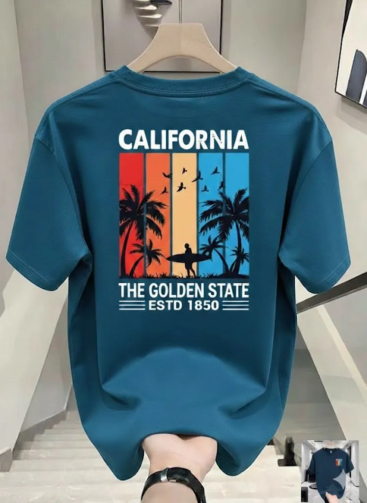 Men's Drop Shoulder T-Shirt, 220 GSM Cotton-Spandex, Sizes M to XXL